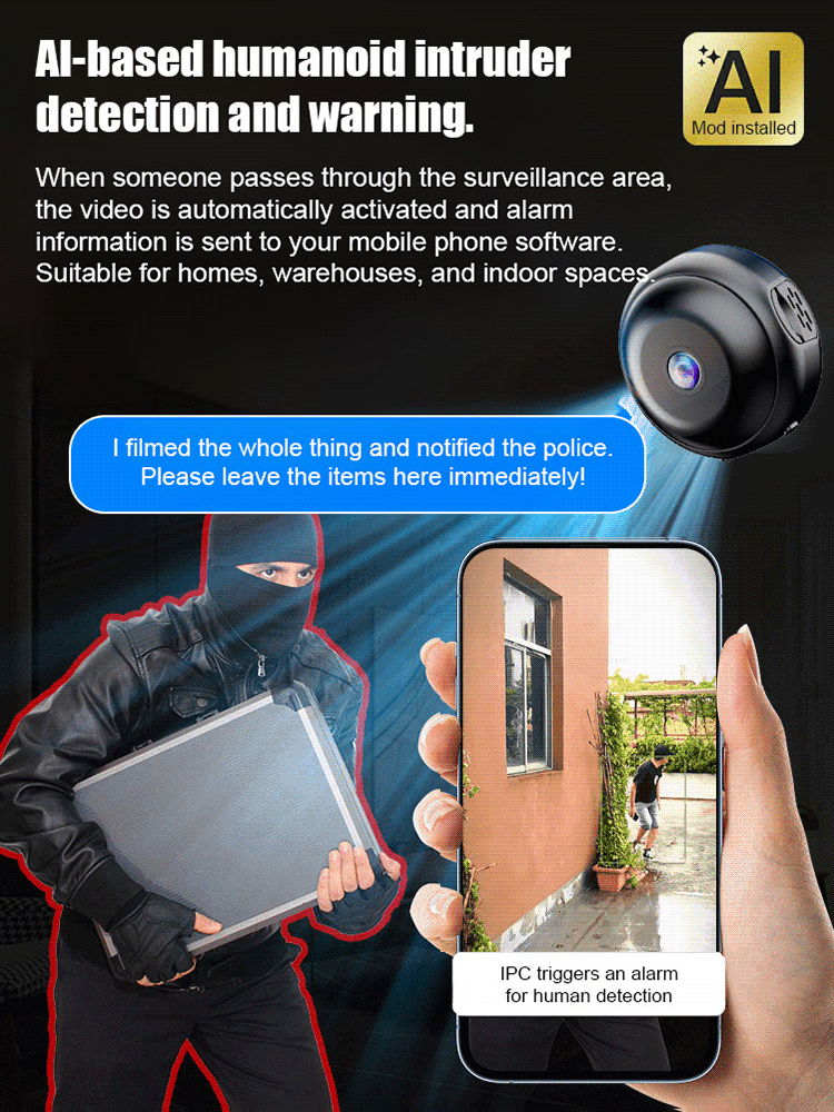 【No WIFI or electricity required💯Tiny and installs in 1 second ⚠️Remote real-time viewing Compact & portable design
