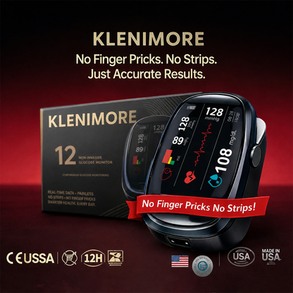 🔥Final 2 Hours – Limited Stock Left🏆KLENIMORE™ Non-Invasive Smart Blood Sugar Tracking Device 99.9% Accuracy (Mayo Clinic Recommended)