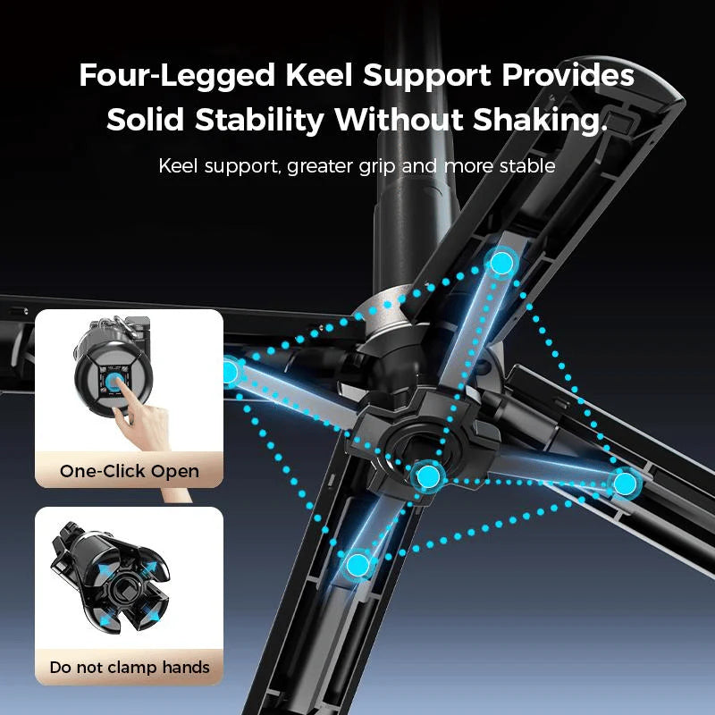 🔥Hot Sale（💥50%OFF）🔥4-in-1 Multifunctional 360° Rotation Magnetic Selfie Stick