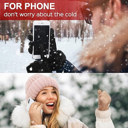 ❄️Women's warm winter gloves, suitable for cold weather touchscreen