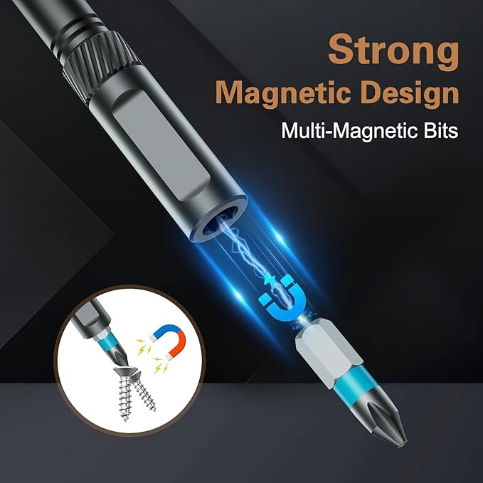 ⭐24-in-1 Magnetic Screwdriver Set, DIY Ratchet Mini Screwdriver Set