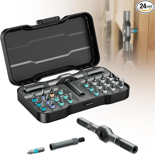 ⭐24-in-1 Magnetic Screwdriver Set, DIY Ratchet Mini Screwdriver Set