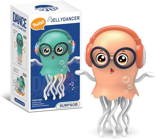 Frunild® Dancing Jellyfish Toy, Musical Crawling Interactive Friend🐙🐙