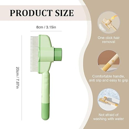 🔥 Self-Cleaning Pet Grooming & Flea Comb Brush 🐾