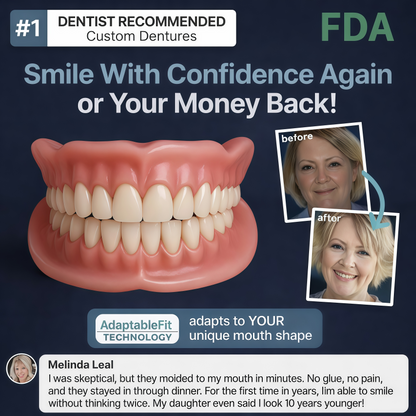 🔥Shinneey™ Custom-Fit Functional Dentures — Made in the USA, FDA Certified, Up to 70% OFF for a More Confident Smile!