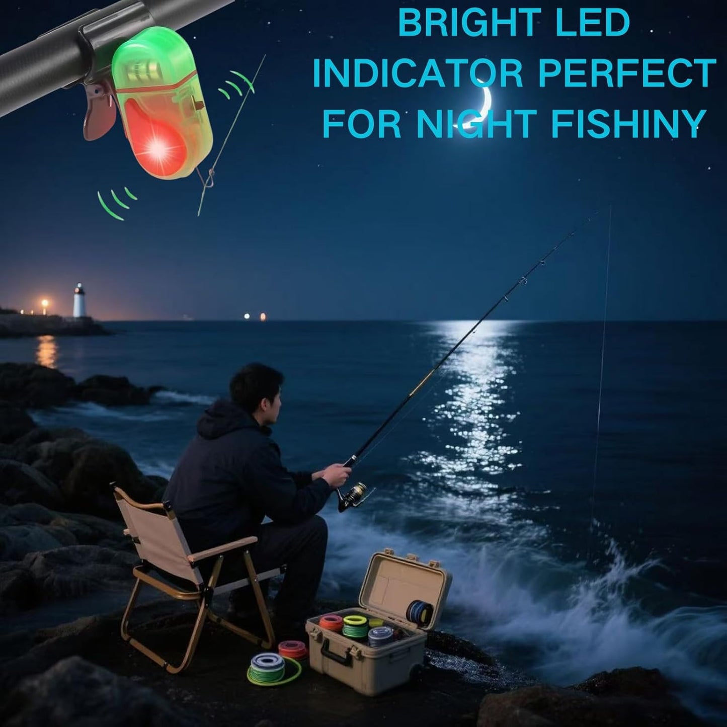 🎣 High-Sensitivity Fishing Bite Alarm with Clip — Never Miss a Catch Again!