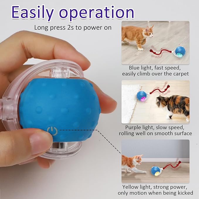 🐱✨ Frunild® Smart Rolling Cat Toy Ball