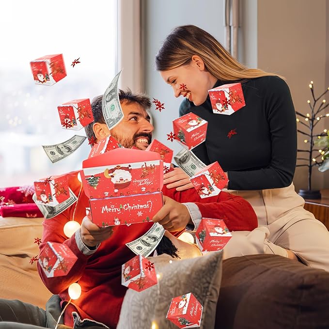 🎅🎄Christmas surprise pop-up gift box, creative birthday gift