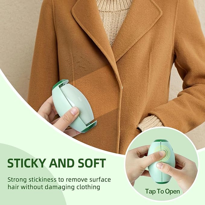 ✨ Reusable Portable Lint Roller – Keep Everything Hair-Free in Seconds!
