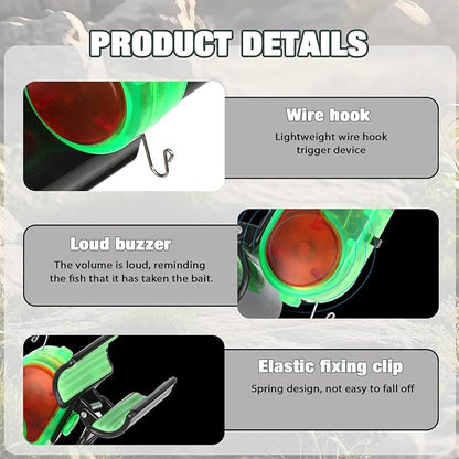 🎣 High-Sensitivity Fishing Bite Alarm with Clip — Never Miss a Catch Again!