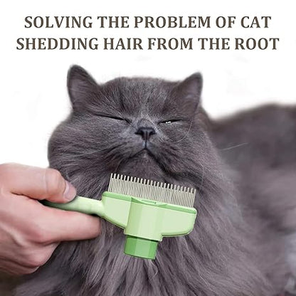 🔥 Self-Cleaning Pet Grooming & Flea Comb Brush 🐾