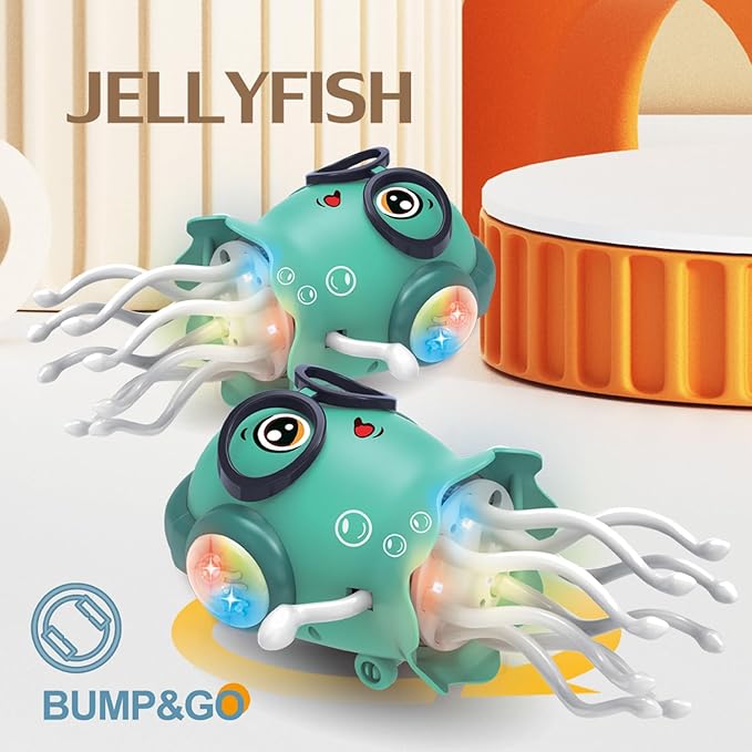 Frunild® Dancing Jellyfish Toy, Musical Crawling Interactive Friend🐙🐙