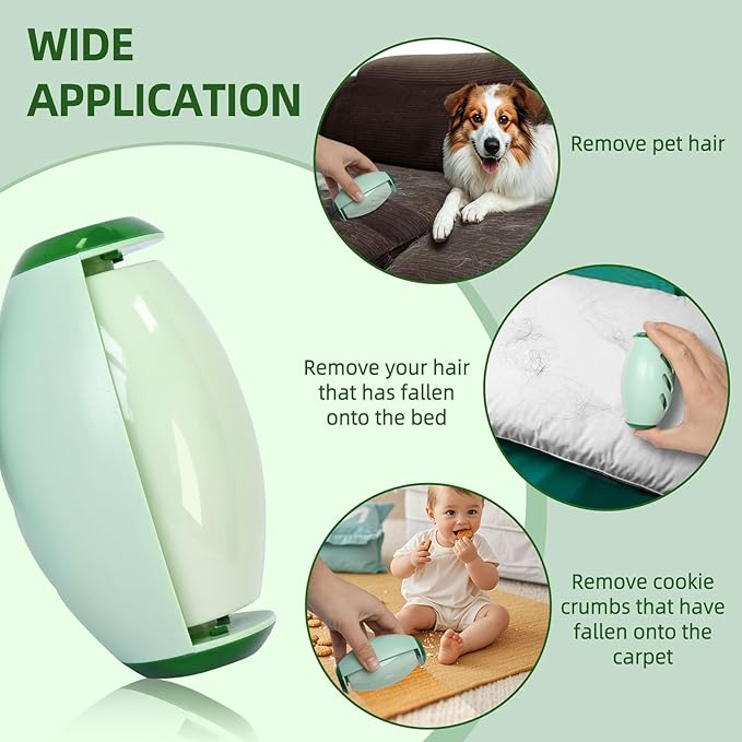 ✨ Reusable Portable Lint Roller – Keep Everything Hair-Free in Seconds!