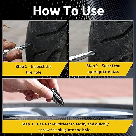 Tire Repair Rubber Nail – Quick, Secure, No-Tool Tire Fix