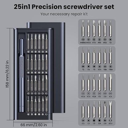 🛠✨25-in-1 Small Precision Screwdriver Set, Professional Magnetic Mini Repair Tool Kit