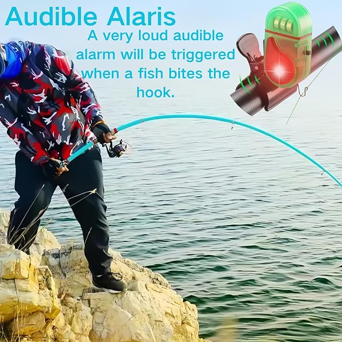 🎣 High-Sensitivity Fishing Bite Alarm with Clip — Never Miss a Catch Again!