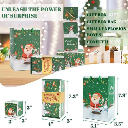 🎅🎄Christmas surprise pop-up gift box, creative birthday gift