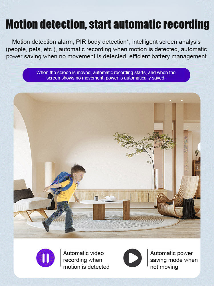 【No WIFI or electricity required💯Tiny and installs in 1 second ⚠️Remote real-time viewing Compact & portable design