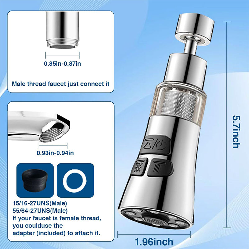 360° Swivel Kitchen Faucet Aerator